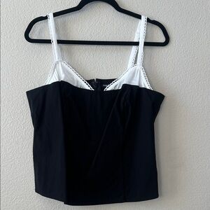 Torrid Black and White Camisole Top